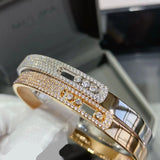 Light Luxury 3-Diamond Sliding Bracelet for Women