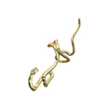 Women's Fashion Personality Plating Snake Earrings