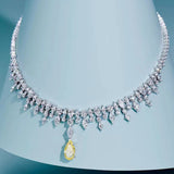 Women's Sterling Silver Diamond Necklace