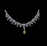 Women's Sterling Silver Diamond Necklace
