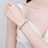 925 Silver Moissanite Women's Sparkling Starry Bracelet