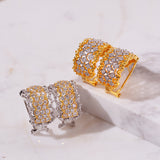 European And American Vintage Lace Star Earrings