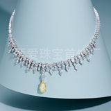 Women's Sterling Silver Diamond Necklace