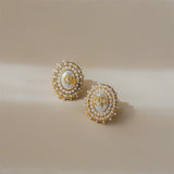 Vintage Hong Kong Style Earrings Female