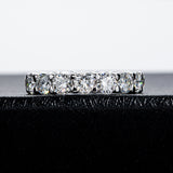 Sterling Silver Moissanite Ring Plated Body Ring