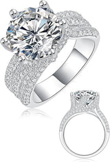 5ct Moissanite Engagement Rings For Women