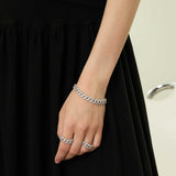 Simple Unisex Style Random Combination Cuban Bracelet