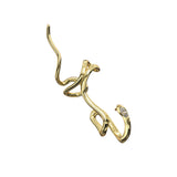 Women's Fashion Personality Plating Snake Earrings