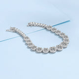 925 Silver Moissanite Women's Sparkling Starry Bracelet