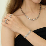 Simple Unisex Style Random Combination Cuban Bracelet