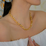 Interlocking Necklace For Female Niche Design And Minimalist