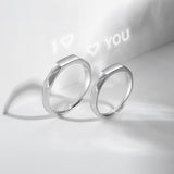 925 Sterling Silver Non Fading Couple Ring