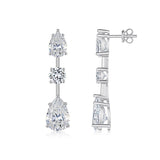 Light Luxury Long Earrings 925 Sterling Silver Moissanite