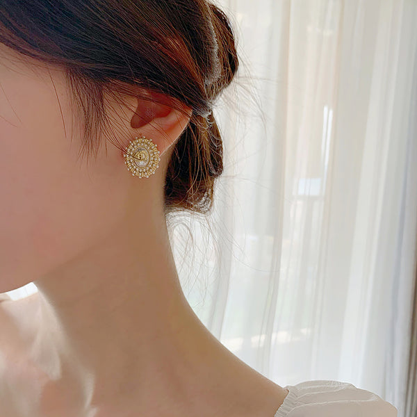 Vintage Hong Kong Style Earrings Female