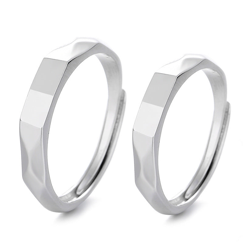 925 Sterling Silver Non Fading Couple Ring