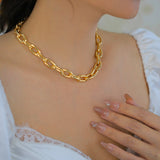 Interlocking Necklace For Female Niche Design Simple And Minimalist