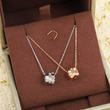 Ladies Hexagonal Honeycomb Sterling Silver Necklace