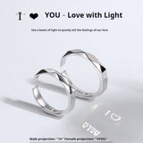 925 Sterling Silver Non Fading Couple Ring